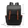 2024 Trendy Custom Men Pu Leather Backpack Bags Fashion Luxury Waterproof College School Backpack Back Pack