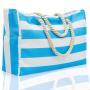 XL319 Striped Beach Bag Wholesalers Foldable Travel Organiser Moving Packing Bags Quilt Coarse Cotton Tote Shopping Bag