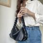 2024 Design Twist Handle Handbag High Quality PU Leather Bright Color Messenger Bag Detachable Chain Shoulder Bag Women