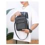 Factory direct supply fashion sports solid color Oxford cloth men shoulder messenger bag