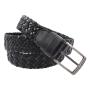 Newest pin buckle leather belt leather men weaved belt with elastic band for men women