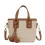 Simplified new Korean version single shoulder crossbody bag with contrasting color for commuting small carrying bag