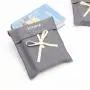 Flexography Custom Logo Printed Canvas Envelope Gift Packaging Bag Luxury Cotton Muslin Dust Envelope Pouch For Shoe Handbag