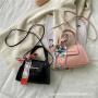 2024 Silk scarf women's handbag ladies handbag pu leather women's bag diamond chain crocodile crossbody shoulder bag for women