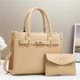New wholesale luxury leather fashion quilted leather shoulder bags set luxury women's large capacity purses and handbags 2024