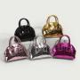 2024 Custom Stones Vegan Leather Hand Bag For Women Ladies Fashion Shell Purse