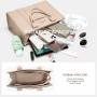 LOVEVOOK Custom logo Wholesale Teacher Turse Fashion Purse and Handbags Shoulder Crossbody Bag PU leather Work Tote for Women