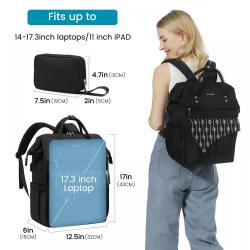 LOVEVOOK wholesale ladies backpack bags 2023 new lifestyle bag pack for women lady bookbags 15.6 17in 2pc laptop travel backpack