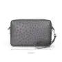 Bolso Para Hombre New Fashion Luxury Ostrich Skin Purse Custom Business Men Pouch Shoulder Bag Cross Body Casual Bag For Men