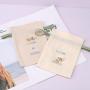 Custom Logo Printed Cotton Linen Cosmetic Drawstring Bag Organic Muslin Makeup Skincare Gift Cotton Pouch