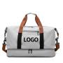 Custom Logo ISO BSCI Factory Durable Waterproof Hand Carry Foldable Gym Duffel Sports Bag With Shoe Compartment