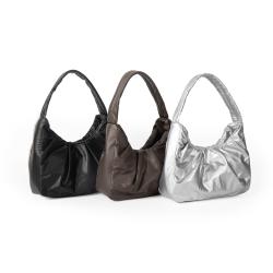 New Design Soft Leather Backpack Pleated Large Capacity Handbags Four Seasons Versatile Hand Bag Shoulder Bag For Girls