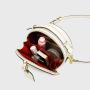 2024 Custom Crocodile Vegan Leather Round Hand Bags For Women Ladies Circle Purse