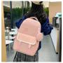 ZR834 New Fashion Girls Schoolbag Nylon Waterproof Backpack Custom Logo High Quality Schoolbag Travel Student Zipper Laptop Bag