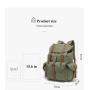 Wholesale waxed canvas waterproof travel computer bags High Quality Large Retro Leather outdoor sports Fashion travel Backpack