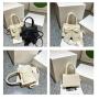 ZR279 Spring 2023 New Fresh Sweet Beauty One Shoulder Crossbody Small Bag Bowknot Portable Fashion Small Square Bag