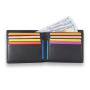 Wallet with RFID feature logo embossed genuine leather men wallet
