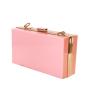 Daily wear multi-colors gold frame ladies fashion acrylic bag box 2024 CUBAN CHAIN
