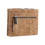 Fashion cork products card holder wallet rfid vegan cork magic wallet card holder with elastic band