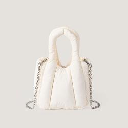 Custom Women New Trending Bolsos De Mujer Soft Nylon Handbags Crossbody Puffer Hand Tote Bag