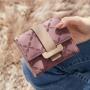 2024 Autumn New Short Wallet Korean Ins Fresh And Fashionable Flower Pattern Buckle Women's Student Zero Customs Wallet
