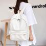 KBW591Fashion Shoulder Backpack Travel Bag Nylon Simple Solid Color College Junior High School Student School Bag