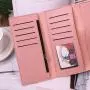 ZR096 2023 New Women's Long Wallet Three-fold Handbag Large Capacity PU Simple Fashion Wallet Wholesale Customization