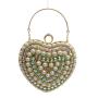 New Bridal Wedding Elegant Rhinestone Clutch Bag Handbag Banquet Tassel Heart Evening Bags For Woman