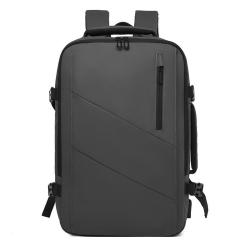 XL076 16IN Durable Computer Bag With USB  Waterproof Wearable Multicard Slot Backpack Expandable Large Capacity Shoulder Bag