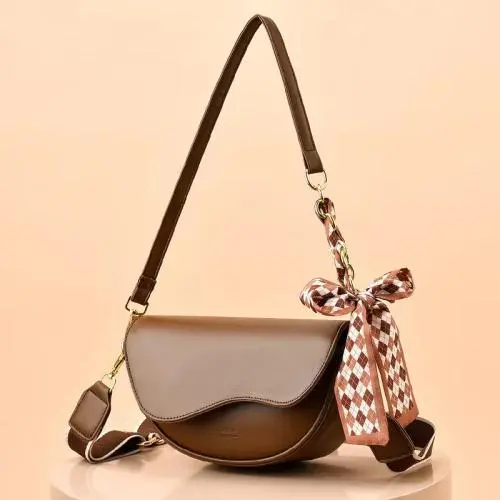 Armpit Saddle Bag Bow Tie Chain New Fashion 2022 Simple Casual Cross-Body Bag Light Luxury Wholesale Zipper Bag