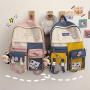 SC018 New Style School Bag for Adult Children School Student Backpack Nylon Cow Pendant Teenager Book Bag Mochilas Escolares