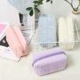 Cozy Plush Makeup Bag Fluffy Fuzzy Cosmetic Pouch Large Capacity Soft and Adorable Pillow-shaped Travel Toiletry Bag