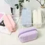 Cozy Plush Makeup Bag Fluffy Fuzzy Cosmetic Pouch Large Capacity Soft and Adorable Pillow-shaped Travel Toiletry Bag