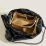 Luxury Designer Handbag Women Half Moon Tote PU Leather Half Moon Tote Handbags Zipper Lock Closure Large Size Solid Color Logo