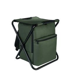 Custom Portable Durable Outdoor Camping Picnic Fishing Foldable Cooler Bag With Seat Chair