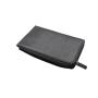 Black zip clutch bag for women cow leather zipper clutch bag card holder wallet