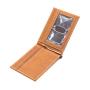 Custom High Quality 100% Genuine Leather RFID Blocking Wallet Men Slim Bifold Wallet