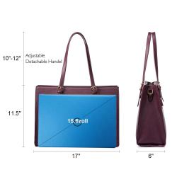 Lovevook Realer hot sale 15.6inch  laptop tote bag for women PU leather women handbag for ladies laptop handbags