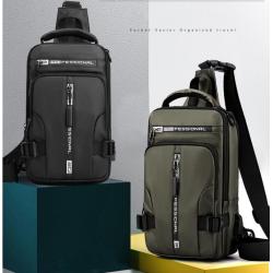 Nylon Cloth  Hiking Waist Bag Fanny Pack with Water Bottle Holder for Men Pouch Hip Bum Bag Chest Sling Bag