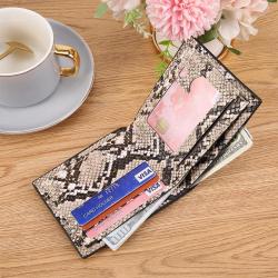 Hot Selling Vintage Print Men's Short Leather Wallet Student Money Clip Soft Leather Wallet Men Multi Card Position Large