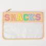 RTS customizable letter patch transparent travel toiletry bag wholesale pouch nylon bag PVC bag
