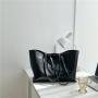 Customized Factory High Quality Shoulder Bag Vegetarian PU Leather Tote Large Capacity Shopping Bag For Women