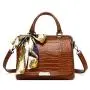 2024 Crocodile Purses And Handbags For Ladies Bags Women Handbags With Fashion Scarf Design