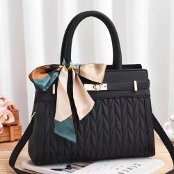 Large Capacity Female Handbags With Silk Scarf PU Ladies Crossbody Bags 2021 Luxury Diamond Lattice Women Handbags