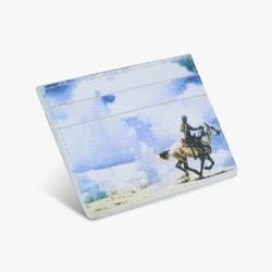 New Style Leather Slim Business Card Holder Custom Logo Printing Mini Front Pocket Wallet Credit Card Holder