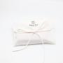 White Cotton Envelope Jewelry Pouch