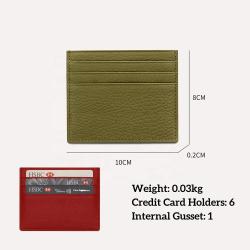 Custom Logo Ladies Card Holder Rfid High Quality Classic Luxury Wholesale Pu Gift Card Holder Slim Womens Credit Card Holders
