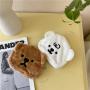 Custom Design Embroidery Plush Purse Cute Cartoon Little Bear Plush Wallet