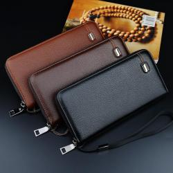 2021 New men's wallet men's short fashion open wallet casual trend woven pattern multi-card card credit holder wallet