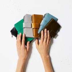 Women Wallet Purses Zipper Genuine Vegetable Tanned Leather Ladies With Card Holder Wallet